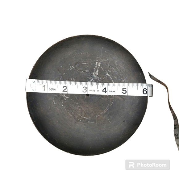 Vintage Black Medium Wrought Iron Pillar Candle Holder - Picture 9 of 11